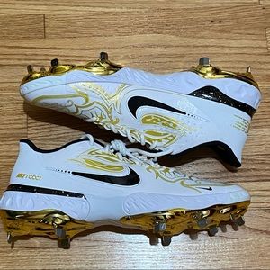 Nike Alpha Huarache Elite 3 Low White Gold